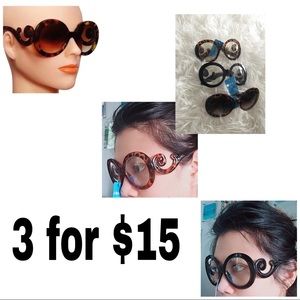 3 pcs. Of Baroque eyeglass and sunglasses for $15
